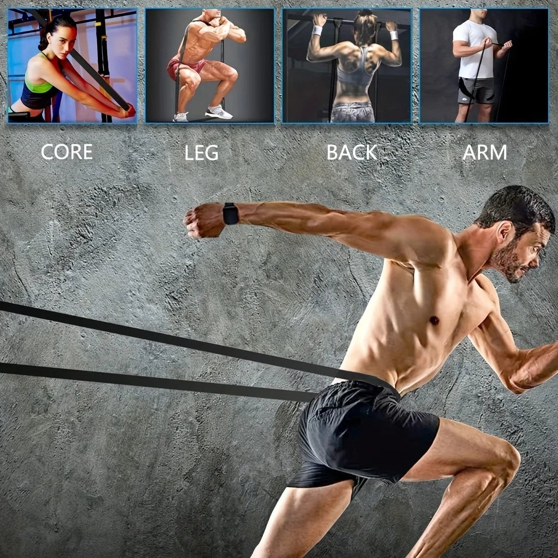 Stackable TPE Resistance Bands